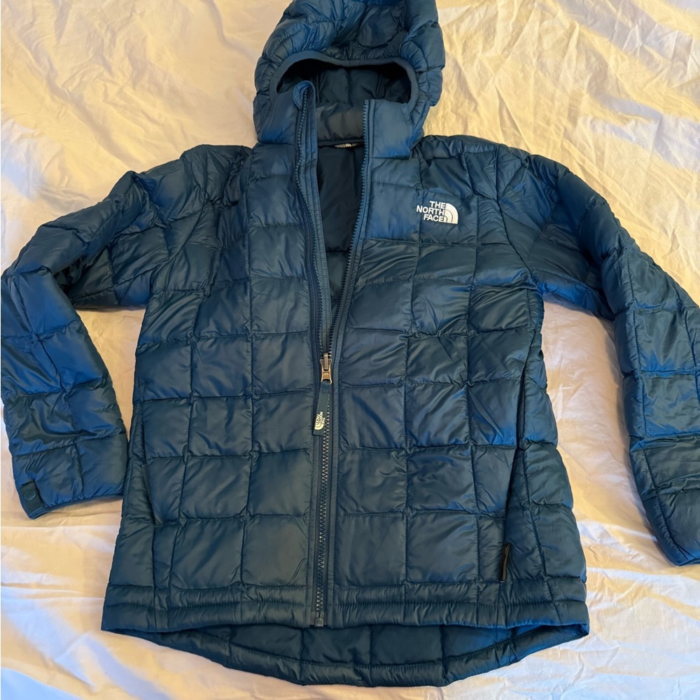 The North Face Kids Blue Hooded Jacket